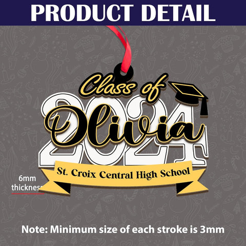 AOVL Graduation Ornament, Graduation Ornaments Class of 2023, Graduation Cap and Scroll Xmas Gift, Graduation Christmas Xmas Tree Ornaments, Gifts for Graduate, School Ornaments (HGRA20)