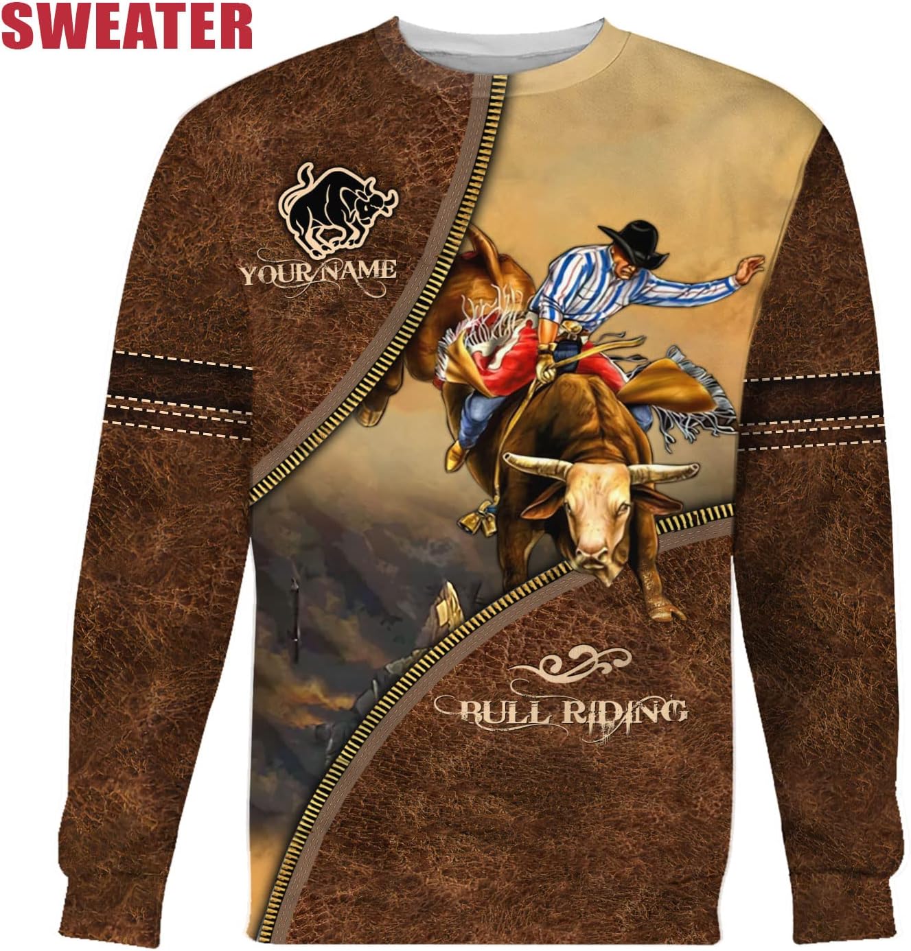 Personalized Name Bull Riding 3D Sudadera De Mexico Hombre Unisex Hoodie, T Shirt, Zip Up Hoodie, Sweatshirt For Men Women AD70 Multicolor