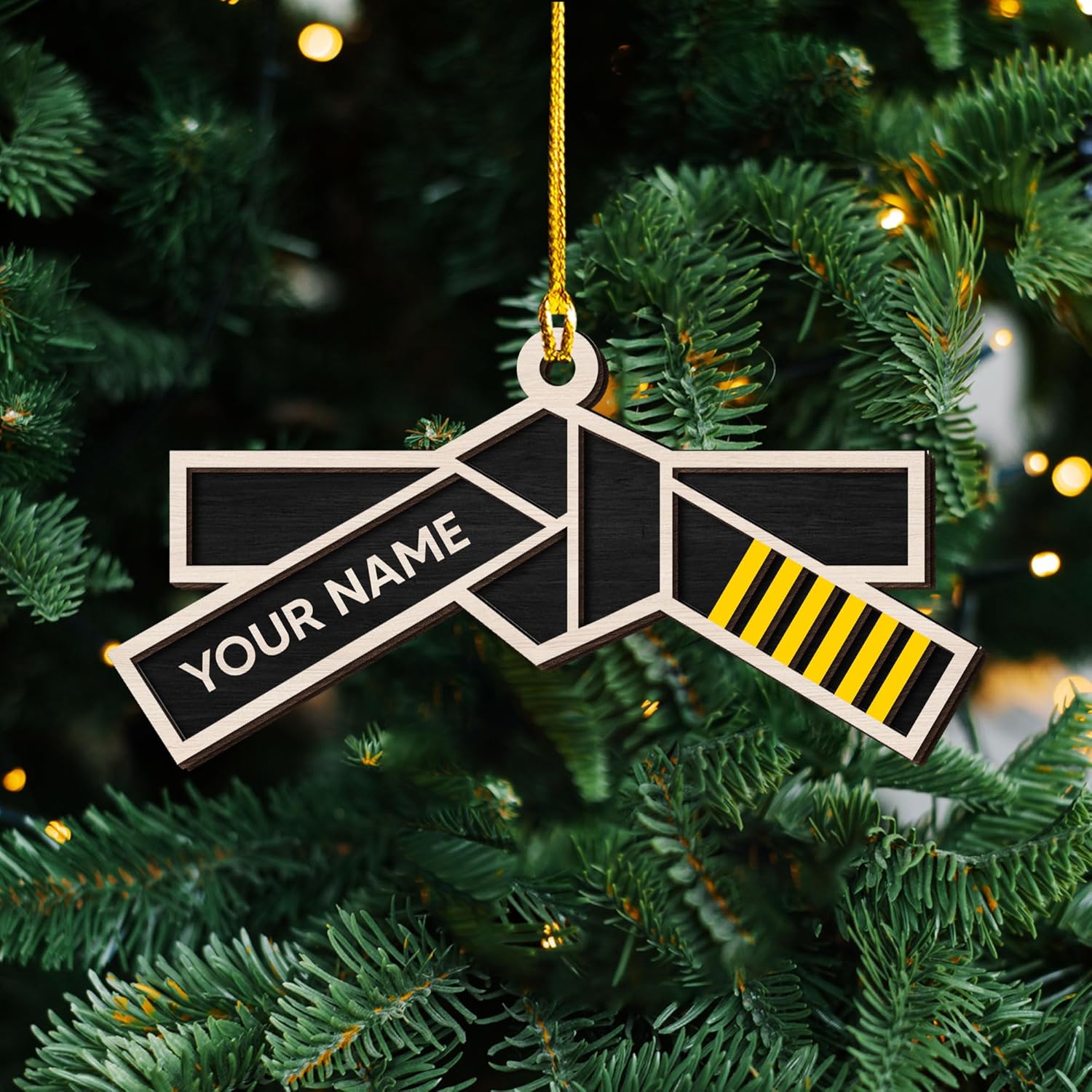Artparel Personalized Karate Ornament Karate Uniform Ornaments Gifts for Karate Lovers Karate Gift Christmas Ornament 2024 Taekwondo Ornament Jiu Jitsu Ornament Gift for Karate (KRT6)