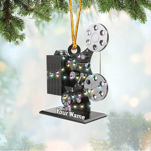 AOVL Personalized Film Clapboard Ornament Movie Clapper Christmas Ornaments Film Clapboard Ornament Film Clapper Ornament Director Clapboard Christmas Ornament Movie Clapperboard Theater (FilmH2)