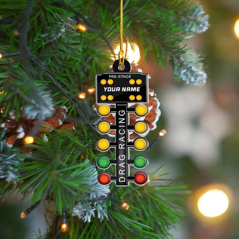 Royal Fight Personalized Racing Ornament Race Car Ornament Custom Drag Racing Christmas Ornaments Gift for Racing Lovers Drag Racing Ornament Racer Gifts (RC 4)