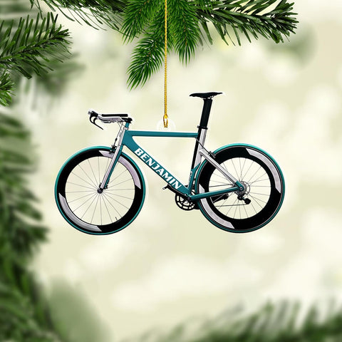 Personalized Mountain Bike Ornament 2024, Bike Ornaments for Christmas Tree, Bicycle Ornament Mountain Biking Riding Ornaments Dirt Bike Ornament, Gift for Biker Cyclist Gifts Xmas Racing Decor (Bk15)