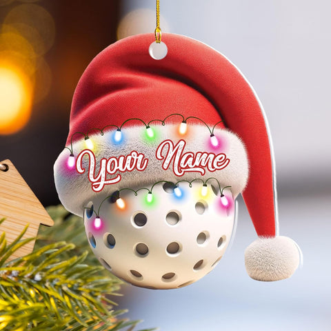 mostprints Personalized Pickleball Ornament 2023, Pickleball Paddles, Pickle Baller Sport Gifts Pickleball Ornament Christmas Tree Pickleball Decorations for Pickleball Lovers (PB8)