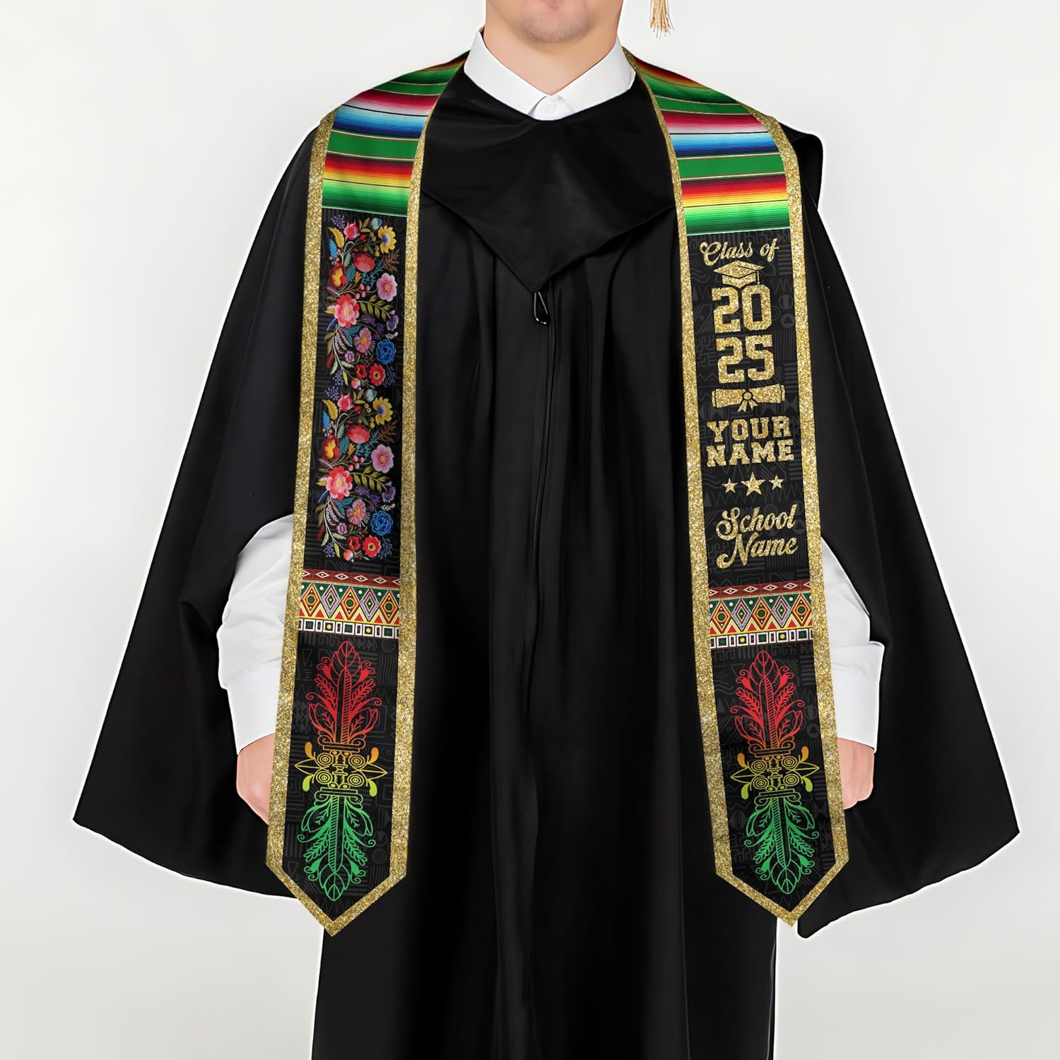 African American Graduation Sash, Graduation Stole Customize, African Graduation Sash, Graduation Stole Class of 2025