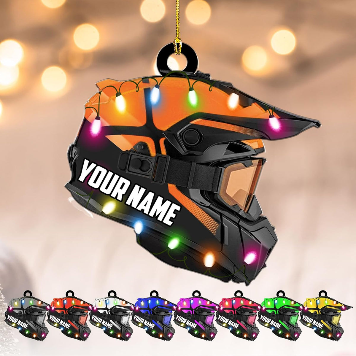 RoyalBro Personalized Snowmobile Ornament Snowmobile Gear Shoes Christmas Ornament for Snowmobile Lovers, Snowmobile Christmas Ornament Gift for Snowmobile Lovers (Style 5)