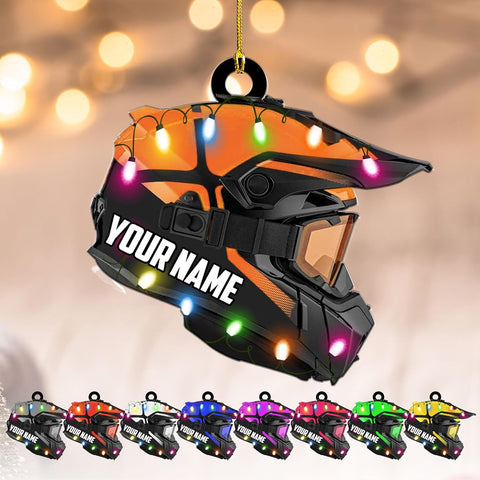 RoyalBro Personalized Snowmobile Ornament Snowmobile Gear Shoes Christmas Ornament for Snowmobile Lovers, Snowmobile Christmas Ornament Gift for Snowmobile Lovers (Style 5)