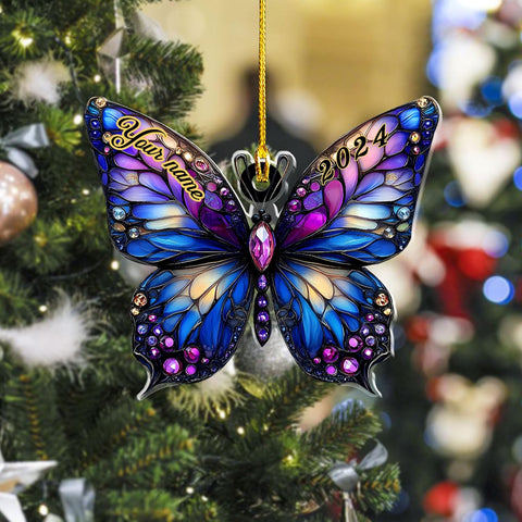 Mostefy Personalized Butterfly Ornament 2024, Butterfly Christmas Ornament Butterfly Ornament Christmas, Balloon Ornaments 2024, Balloon Ornaments Christmas, Hot Air Balloon Ornament (Butterfly 3)