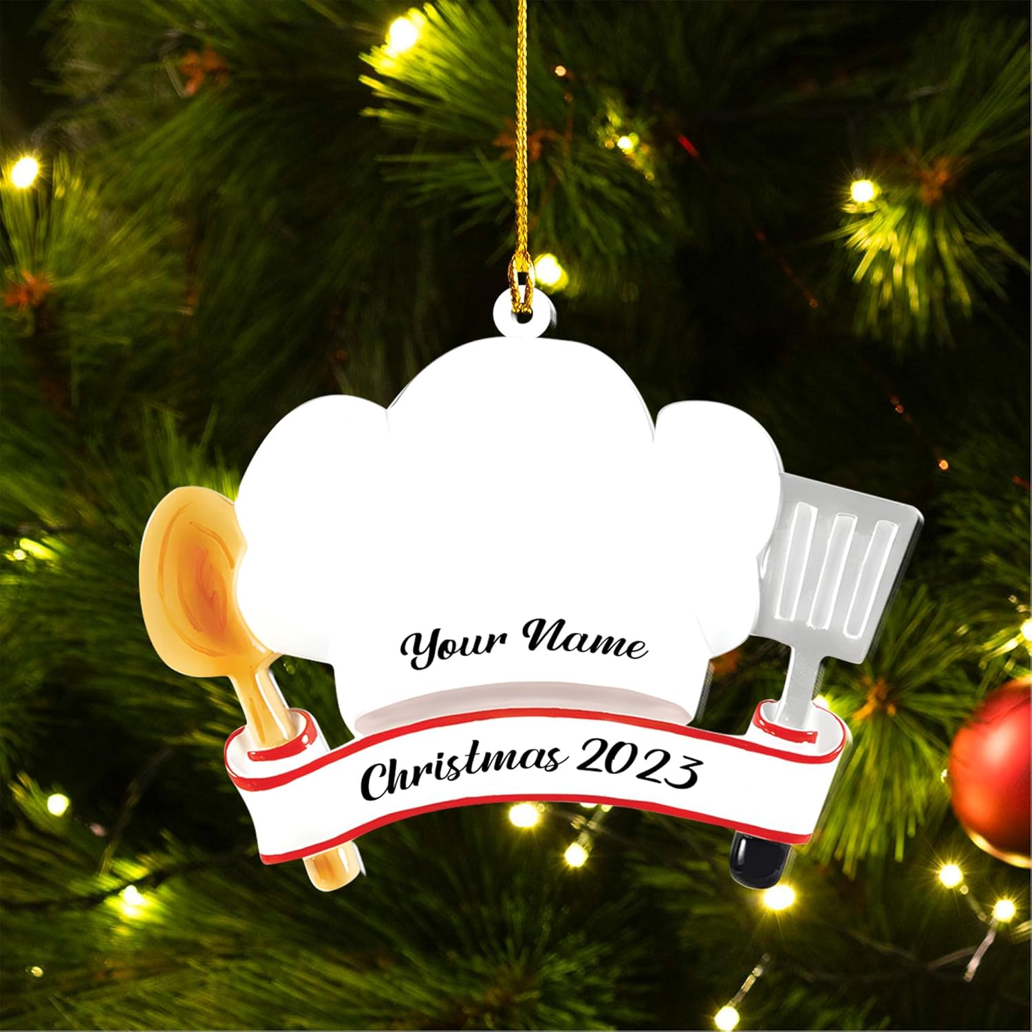 Personalized Baking Mixer Ornament, Baker Ornament for Christmas 2023, Baking Ornaments for Christmas Tree, Chef Christmas Ornament Tree Hanging Ornament Pine Decorations (Baker 12)