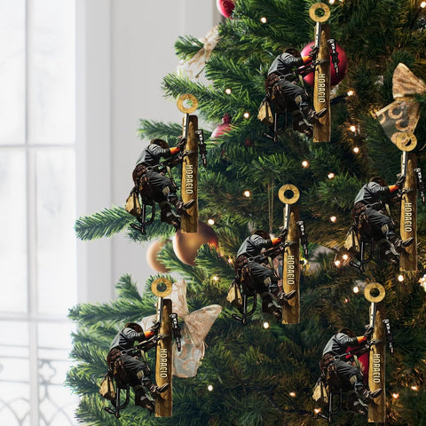 Personalized Lineman Ornaments Lineman Gifts Linemen Ornaments Linemen Gifts Custom Name Lineman Christmas Ornaments Custom Lineman Tool Set Flat Christmas Ornament, Lineman Lover Fan (1, LM5)