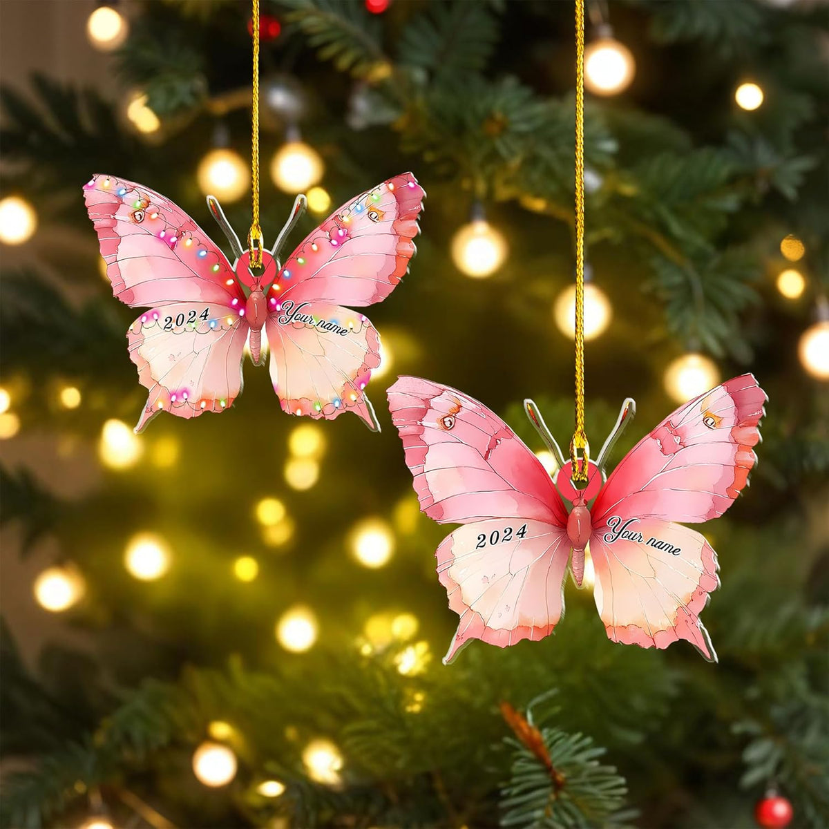 Mostefy Personalized Butterfly Ornament 2024, Butterfly Christmas Ornament Butterfly Ornament Christmas, Balloon Ornaments 2024, Balloon Ornaments Christmas, Hot Air Balloon Ornament (Butterfly 1)