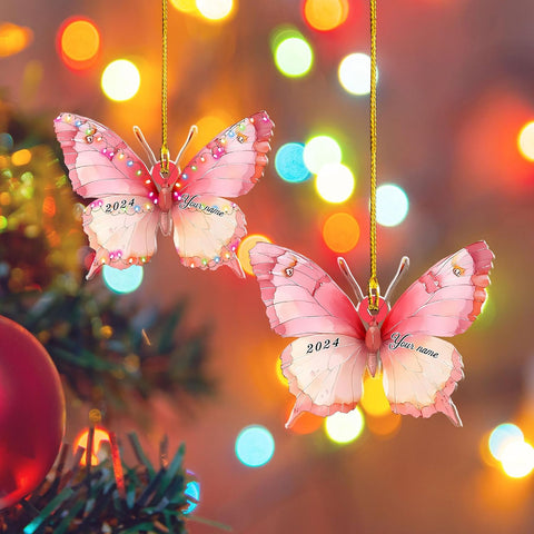 Mostefy Personalized Butterfly Ornament 2024, Butterfly Christmas Ornament Butterfly Ornament Christmas, Balloon Ornaments 2024, Balloon Ornaments Christmas, Hot Air Balloon Ornament (Butterfly 1)