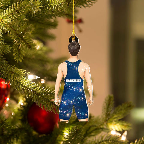 Personalized Wrestling Ornaments, Wrestling Christmas Ornament 2024, Boys Girls Wrestling Gifts Wrestler Christmas Ornaments, Wrestling Coach Gift for Wrestling Player Wrestling Helmet Ornament (W16)