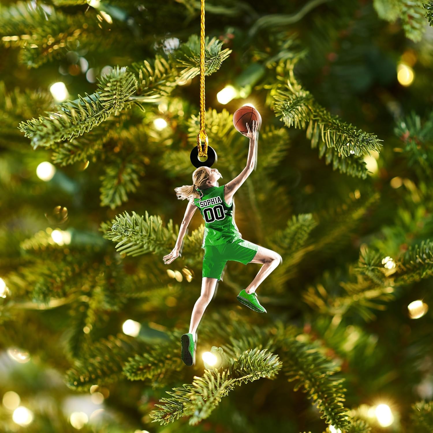 Personalized Basketball Ornaments for Christmas Tree, Basketball Ornament 2024 Custom Basketball Player Ornament Basketball Tree Ornaments Gifts for Basketball Team Ornament Hanging Decor (BKB 8)