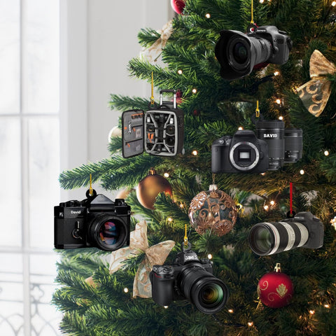 Artparel Personalized Camera Ornament, Camera Lover, Photographer Fan Ornament, Photo Lover Ornament Camera Ornament Gift for Camera Men Photographer Photography Ornament Christmas Tree (Camera 1)