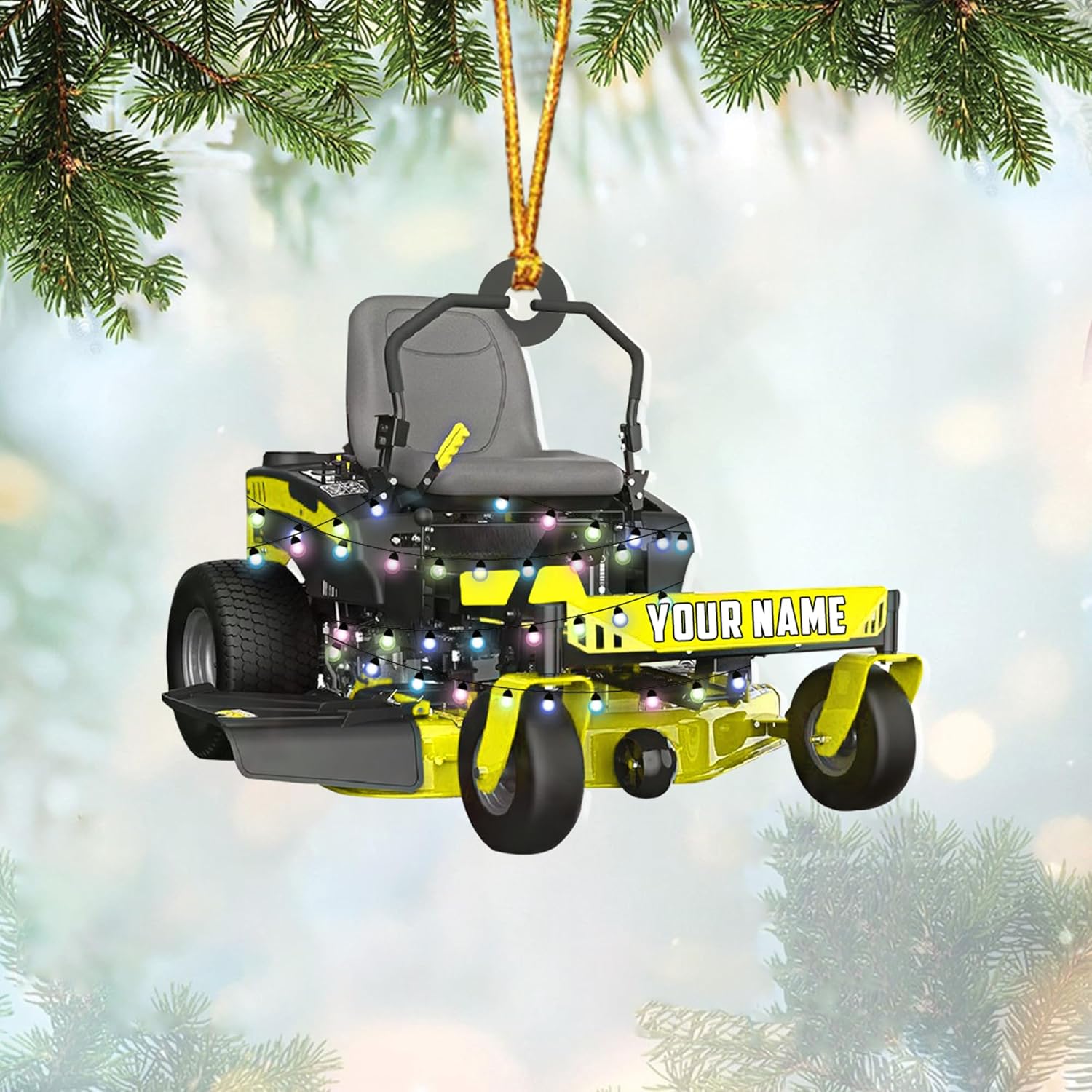 Personalized Lawnmower Ornaments 2024, Landscaper Christmas Ornament Lawnmower Ornament, Lawnmower Christmas Ornament Lawn Mower Ornaments Lawn Mower Riding Ornament Tree Hanging Xmas Gift (LM8)