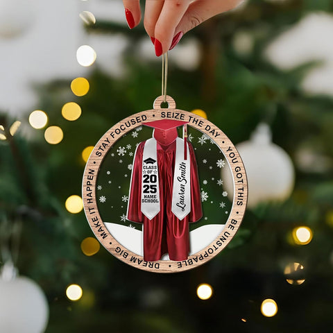 Personalized Graduation Ornaments Class of 2024 Graduation Gown Ornament Gifts Graduation Ornaments Class of 2025 College Graduation Ornaments Class of 2024 Graduate Ornament Tree Hanging Decor (G10)