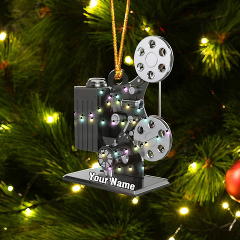AOVL Personalized Film Clapboard Ornament Movie Clapper Christmas Ornaments Film Clapboard Ornament Film Clapper Ornament Director Clapboard Christmas Ornament Movie Clapperboard Theater (FilmH2)