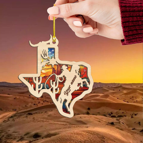 MAPrints Personalized Cowboy Ornament, Horse Ornament 2023, Cowboy Christmas Ornaments, Boy on Horse, Western Cowgirl Ornaments, Cowboy Boots and Hat Christmas Ornament (Cowboy 10)