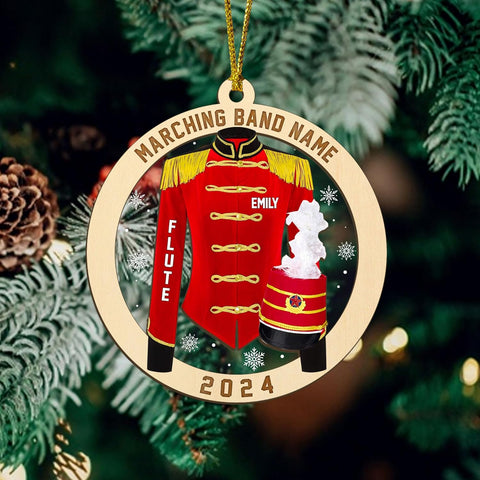 AOVL Custom Marching Band Ornament Music Ornament Marching Band Teacher Gifts Music Marching Band Gifts Band Director Gifts Music Ornament Marching Band Teacher Gifts Music (MB13)