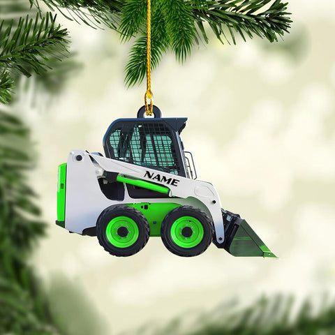 Artparel Skid Steer Loader Ornament Track Skid Steer Ornament Track Loader Ornaments for Christmas Tree Skid Steer Machine Ornaments 2024 Tractor Loader Xmas Ornament Gifts (SSL4)