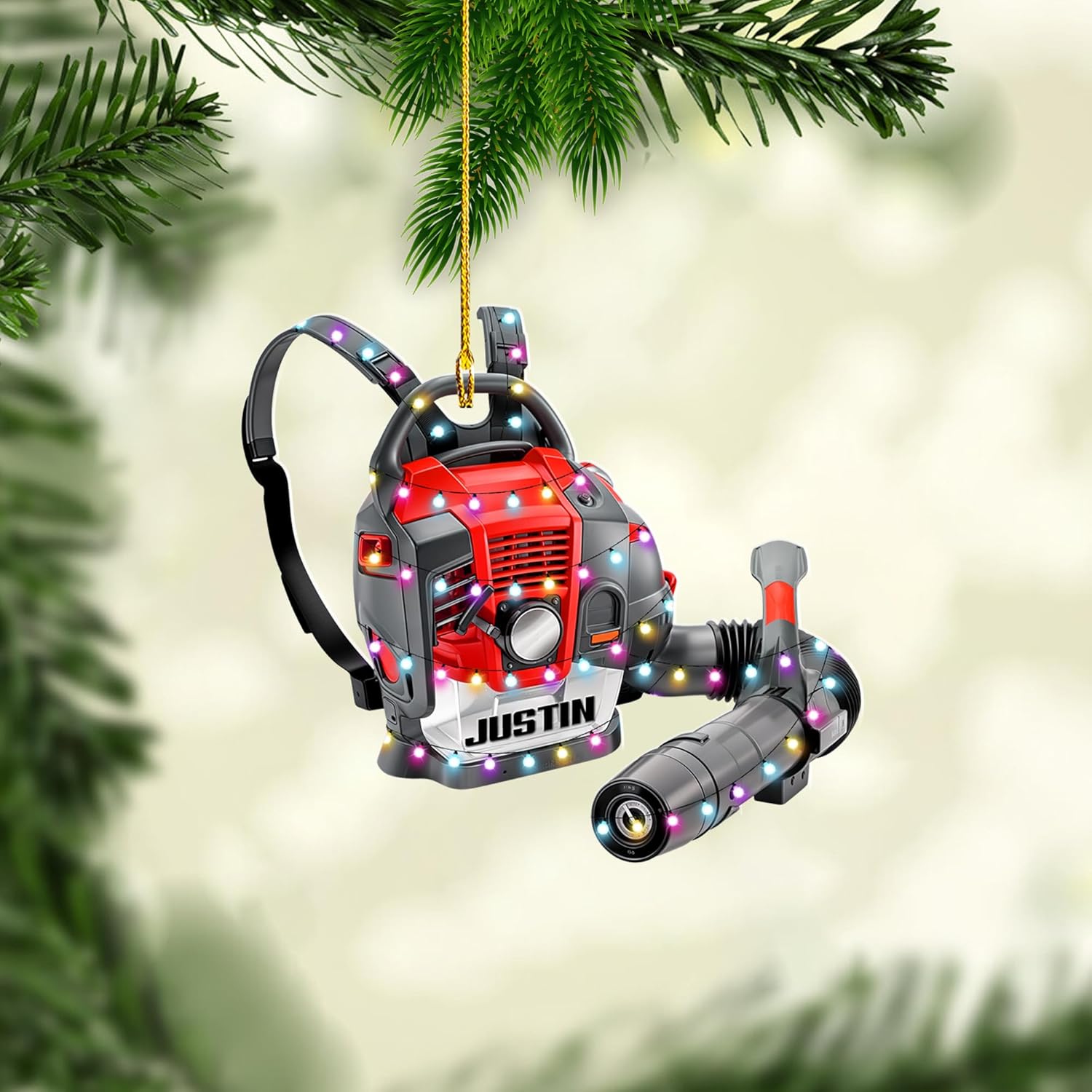 Royal Fight Custom Leaf Blower Christmas Ornament 2024 Leaf Blowers Ornament for Christmas Tree Decor Hanging Leaf Blower Ornament Lover Gift Xmas Leaf Blowers Gift Xmas (OLB20)