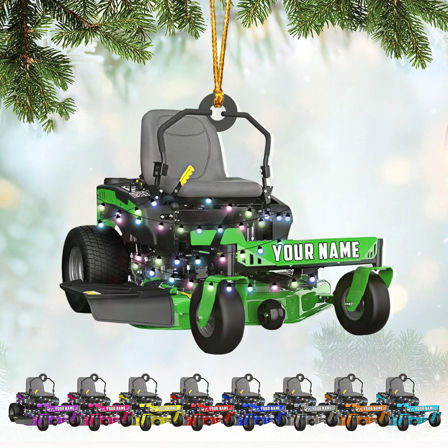Personalized Lawnmower Ornaments 2024, Landscaper Christmas Ornament Lawnmower Ornament, Lawnmower Christmas Ornament Lawn Mower Ornaments Lawn Mower Riding Ornament Tree Hanging Xmas Gift (LM8)