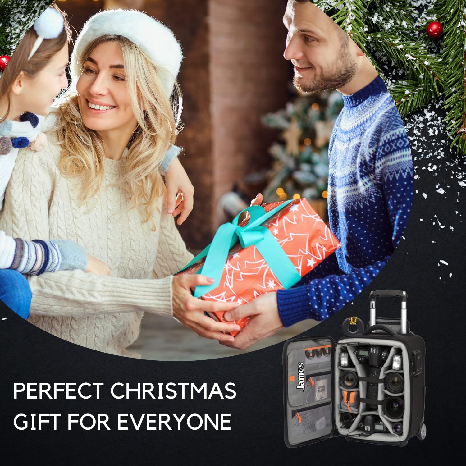 Artparel Personalized Camera Ornament, Camera Lover, Photographer Fan Ornament, Photo Lover Ornament Camera Ornament Gift for Camera Men Photographer Photography Ornament Christmas Tree (Camera 1)