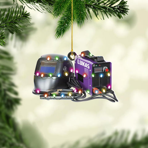 Artparel Personalized Welder Ornaments Custom Name Welder Christmas Ornament Custom Welder Gifts Welder Ornaments for Christmas Tree Welder Christmas Ornament (WD23)