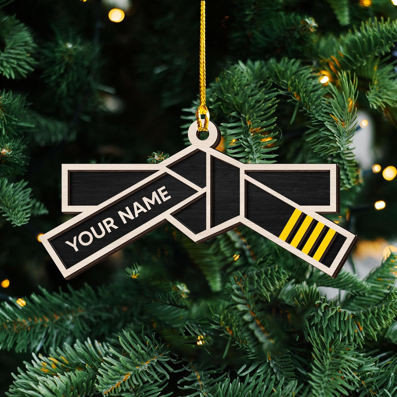 Artparel Personalized Karate Ornament Karate Uniform Ornaments Gifts for Karate Lovers Karate Gift Christmas Ornament 2024 Taekwondo Ornament Jiu Jitsu Ornament Gift for Karate (KRT6)