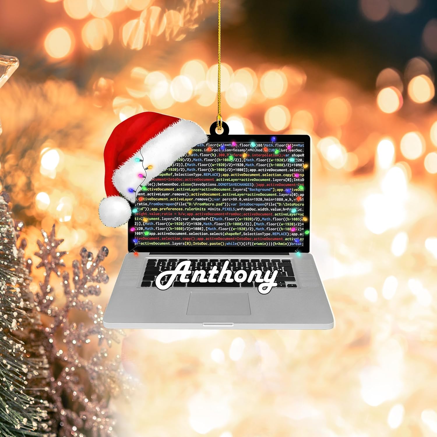 Personalized Computer Ornament, Pc Computer Christmas Ornament Gaming Ornaments Gaming Chair Ornament Headphone Ornament Computer monitor Ornaments Gaming Computer Ornaments Xmas Gifts Boy Girl (PC20)