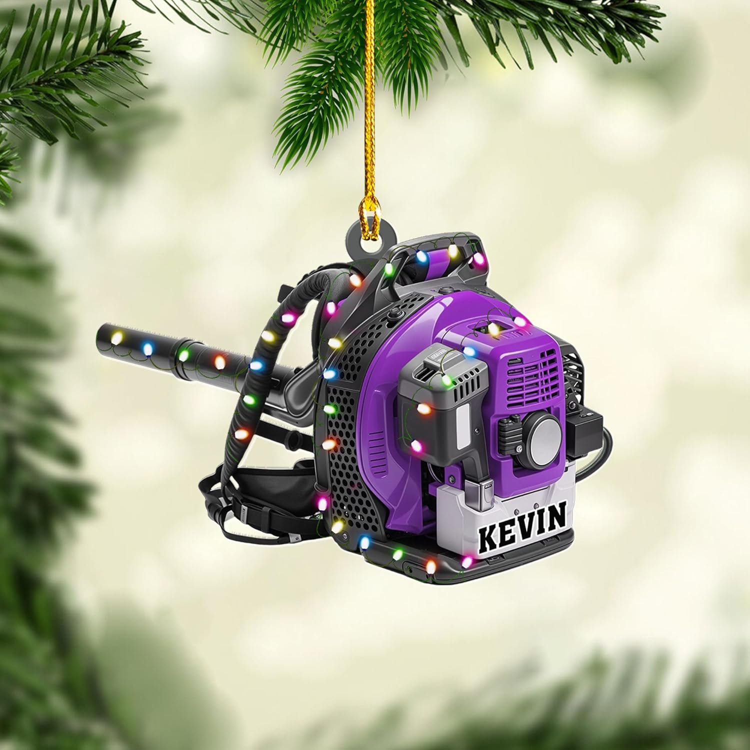 Personalized Leaf Blower Ornament Leaf Blower Christmas Ornament, Leaf Blowers Ornament Christmas, Leaf Blowers Ornament for Christmas Tree Decor Hanging Leaf Blowers Gift Xmas (1, LB7)