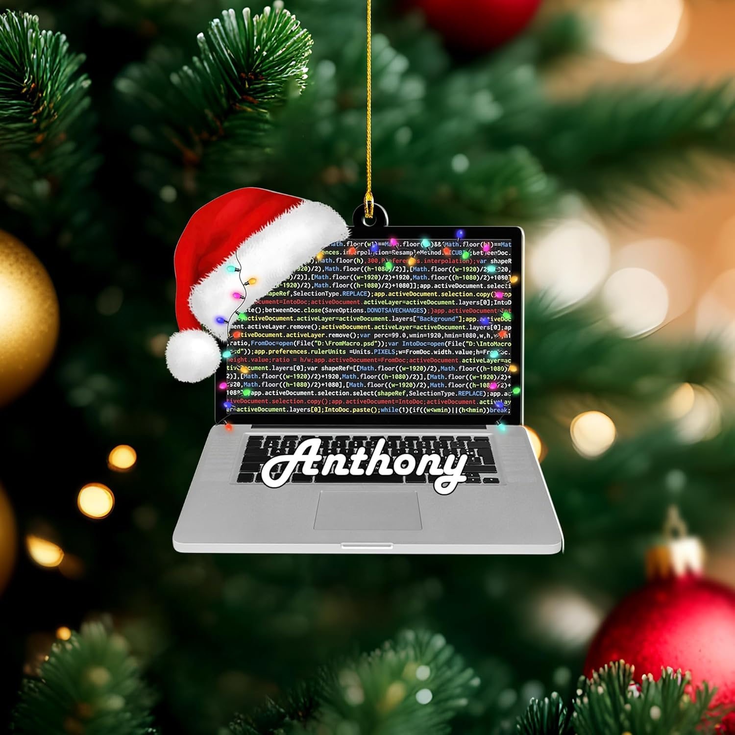 Personalized Computer Ornament, Pc Computer Christmas Ornament Gaming Ornaments Gaming Chair Ornament Headphone Ornament Computer monitor Ornaments Gaming Computer Ornaments Xmas Gifts Boy Girl (PC20)