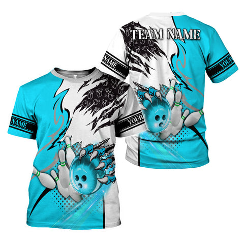 Personalized Bowling Shirt 3D, Custom Name Bowler Gift shirt, 3D All Over Printed Shirt for Men, Women