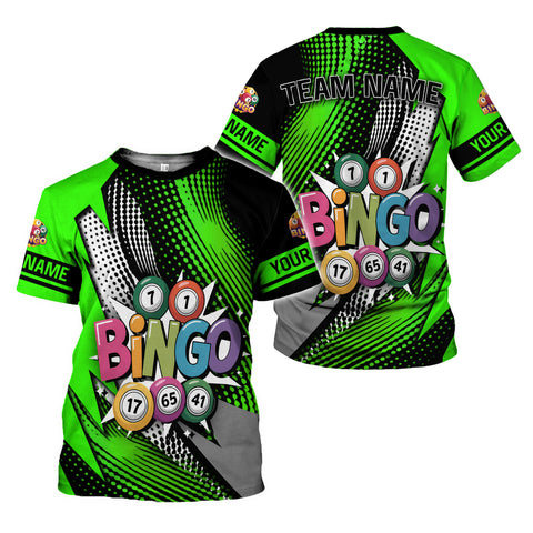 Personalized 3D BINGO Shirt with Name, Custom Bingo game Shirts for Team, Men Women unisex 3D shirt