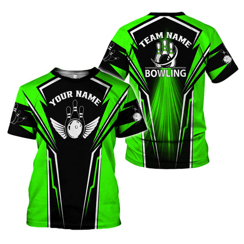 Personalized Name Bowling 3D Shirt for Men Women, Custom Bowler Gift shirt, 3D All Over Printed Shirt