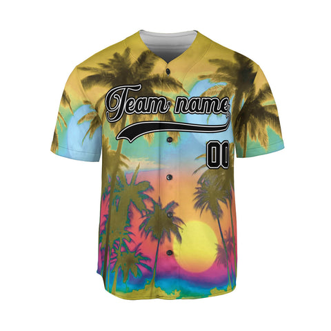 Custom Baseball Jersey Sports shirt for Men Women Youth, Personalized Name Summer Beach Jersey