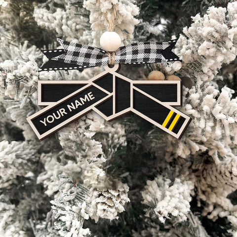 Artparel Personalized Karate Ornament Karate Uniform Ornaments Gifts for Karate Lovers Karate Gift Christmas Ornament 2024 Taekwondo Ornament Jiu Jitsu Ornament Gift for Karate (KRT6)