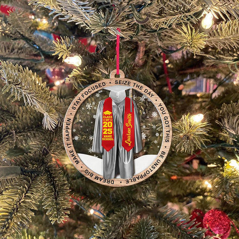Personalized Graduation Ornaments Class of 2024 Graduation Gown Ornament Gifts Graduation Ornaments Class of 2025 College Graduation Ornaments Class of 2024 Graduate Ornament Tree Hanging Decor (G10)