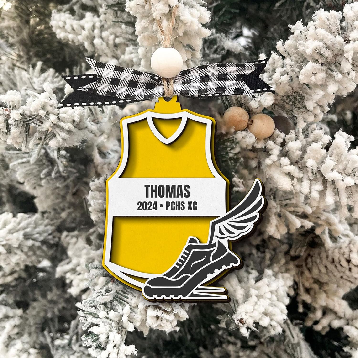 Artparel Custom Runner Ornament 2024 Track and Field Ornament Custom Marathon Ornament Running Christmas Ornament Gift for Runner Running Man Running Lovers Running Ornaments for Xmas (RN2)