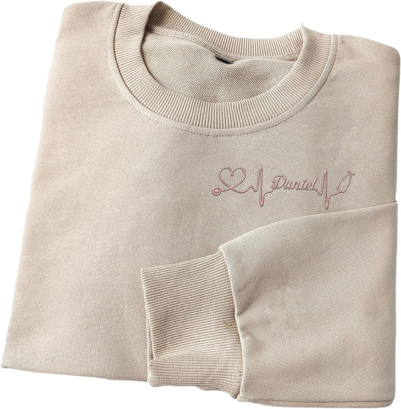 AOVL Personalized Embroidered Nurse Sweatshirt Women Nurse Sweatshirt Embroidered Sweatshirt For Nurse Nurse Shirts Gift