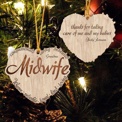 MAPrints Personalized Obstetrician Or Midwife Christmas Ornament, Midwife Christmas Ornament, Thank You Gift for Midwife Ornament, Midwife Retirement Ornament, Midwife Appreciation Gift (MW 1)