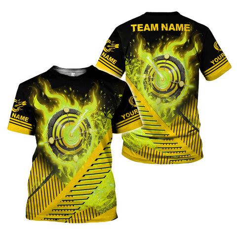 Personalized Dart Shirts Men Women 3D Polo Custom Name Team Jersey Funny Dartboard Shirt S-5XL Gifts