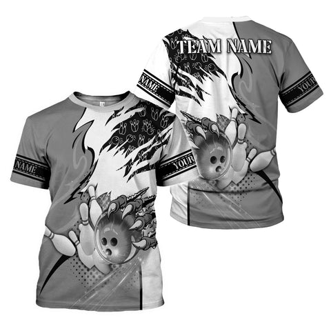 Personalized Bowling Shirt 3D, Custom Name Bowler Gift shirt, 3D All Over Printed Shirt for Men, Women