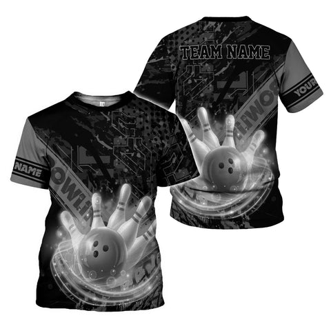 Personalized Bowling 3D Shirt for Men Women, Custom Name and Team Name Bowler Gift shirt, 3D All Over Printed Shirt