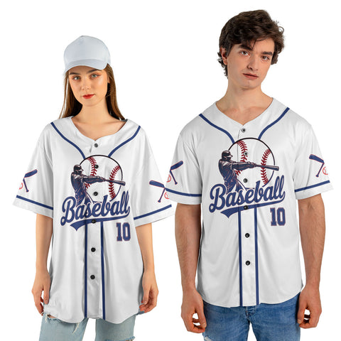 Personalized Name Baseball Jersey for Men Women, Baseball Shirts for baseball player