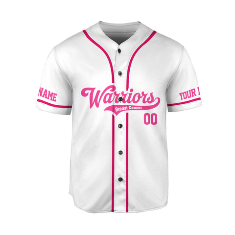 Custom Name Number Breast Cancer Jersey, Nobody fight alone Strike out Breast Cancer Jersey, Breast Cancer Survivor Pride Jersey