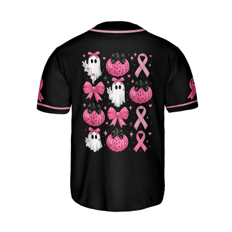 Personalized Name Breast Cancer Baseball Jersey, Breast Cancer Survivor Pride Jersey for Women