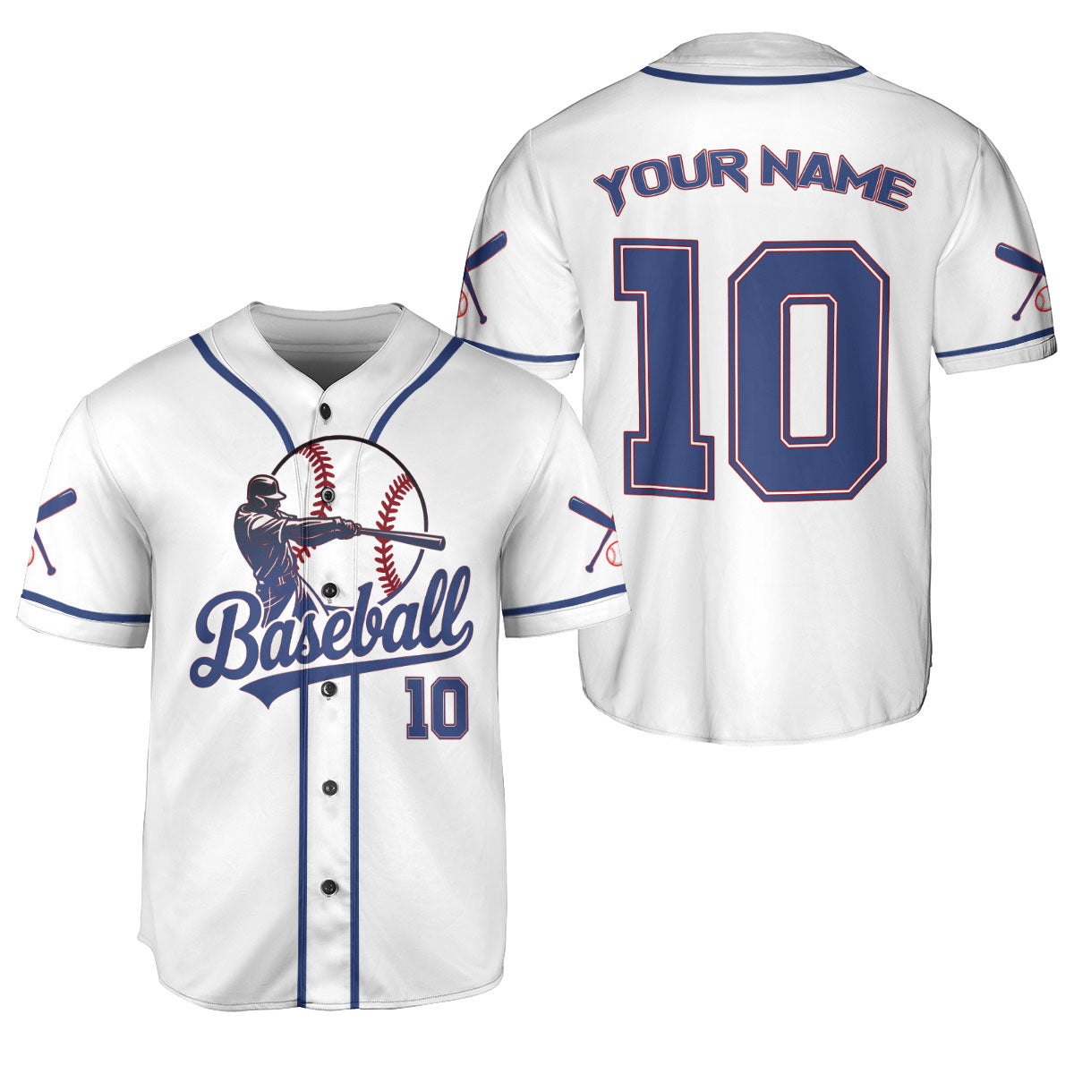Personalized Name Baseball Jersey for Men Women, Baseball Shirts for baseball player