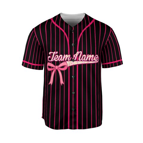 Personalized Bow Jerseys, Glitter Bow 3D Shirts for Women, Custom girl Gifts shirt