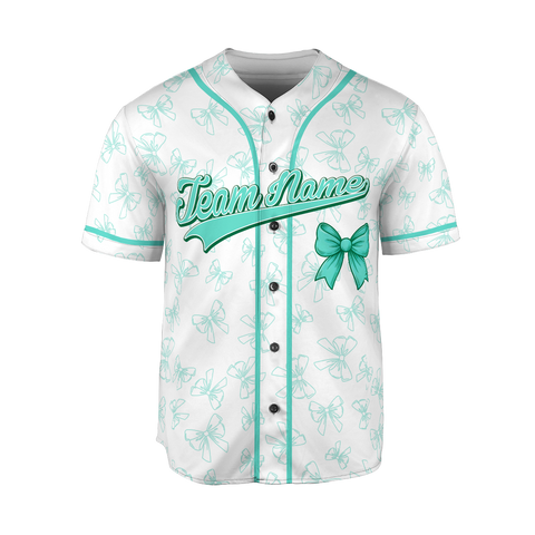 Personalized Name Girly Bow Jerseys, 3D Shirts for Women, Custom Name Gifts shirt for her